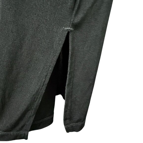 Chicos Travelers Black Beaded Slinky Tunic Large (Chicos 2) Stretch Womens Top - Picture 9 of 10